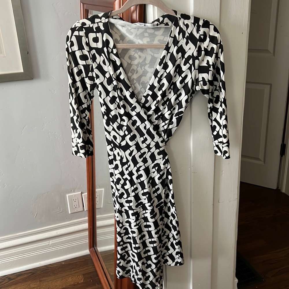DVF Chainlink Wrap Dress